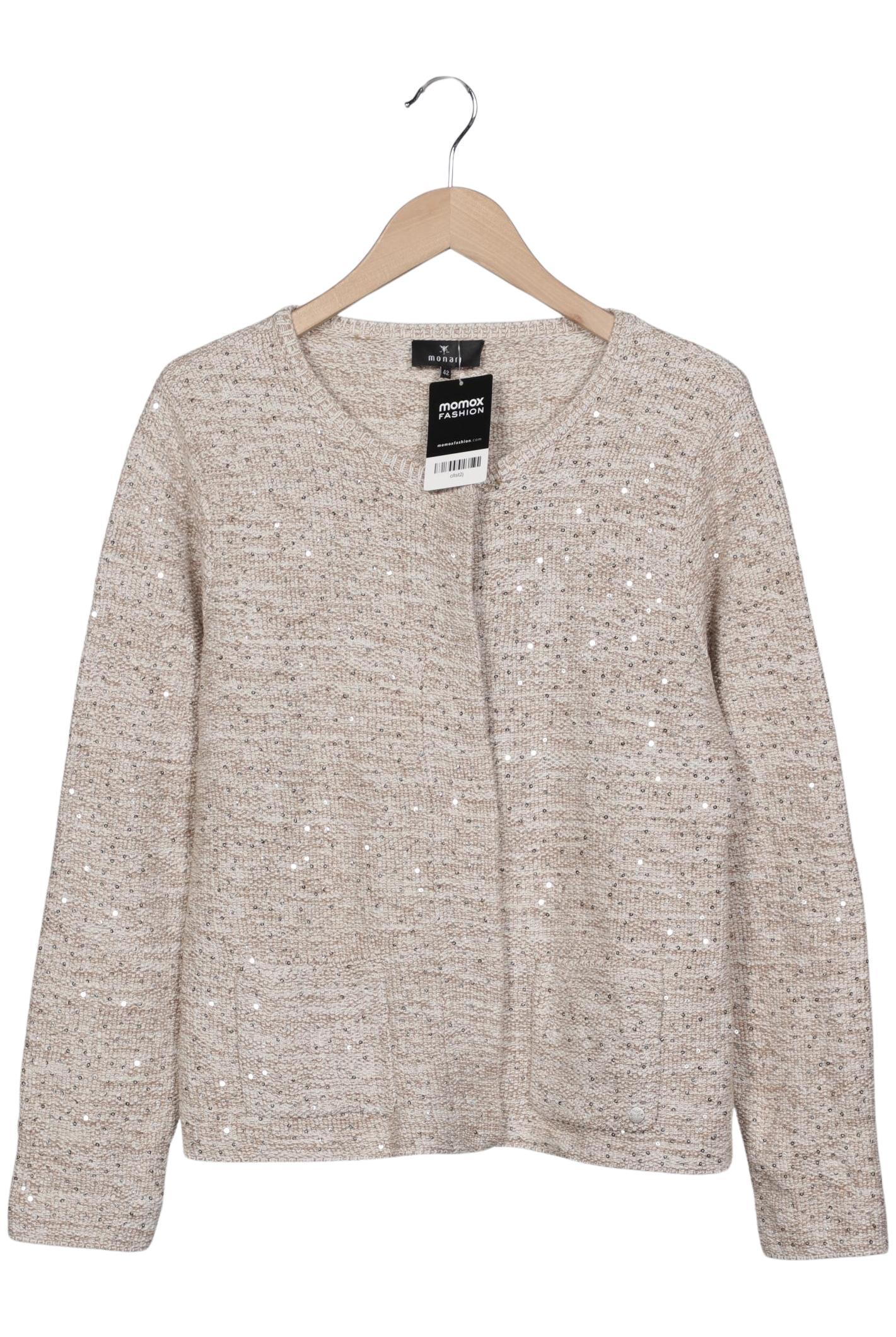 

monari Damen Strickjacke, beige, Gr. 42