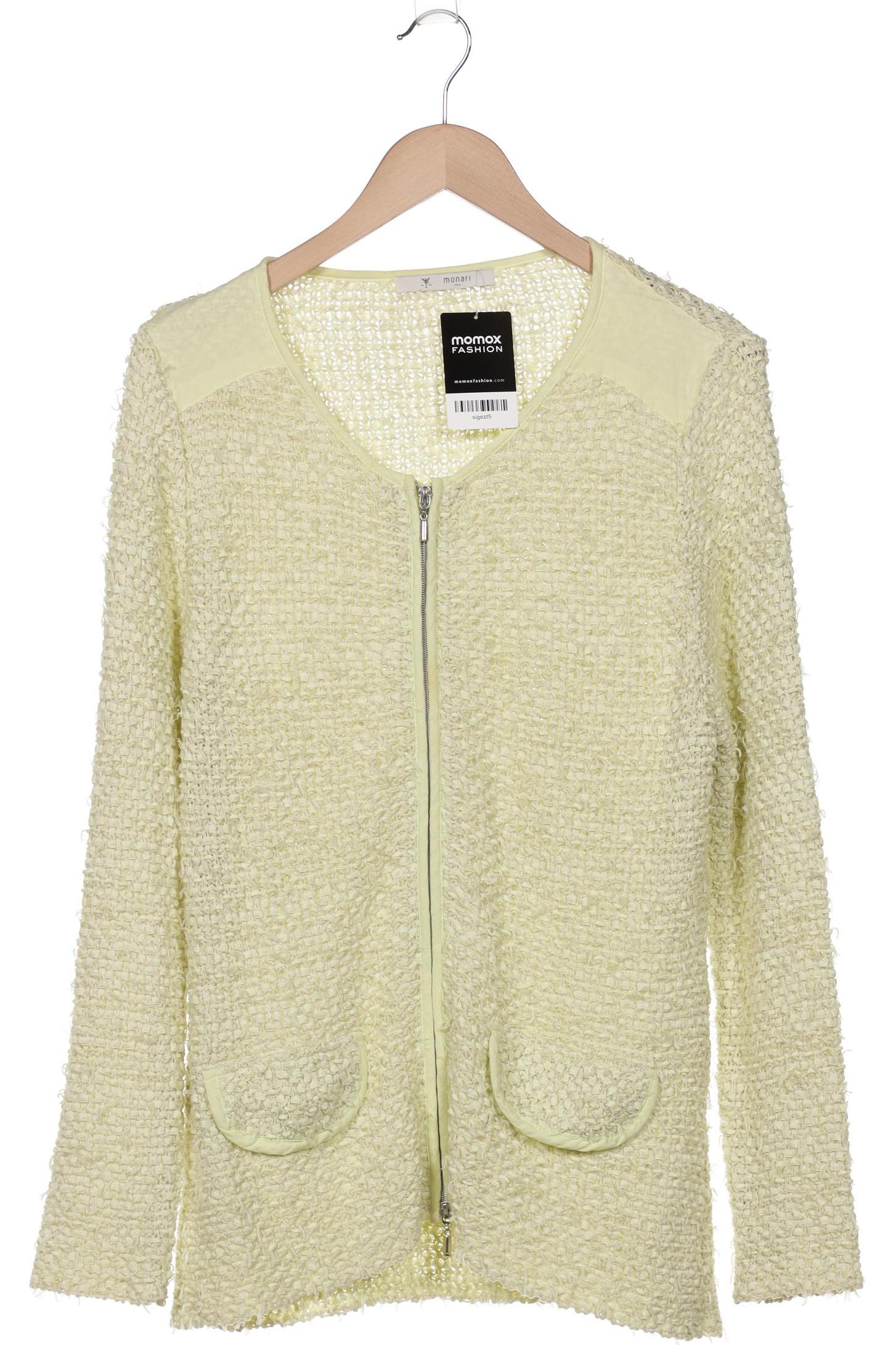 

monari Damen Strickjacke, gelb, Gr. 42