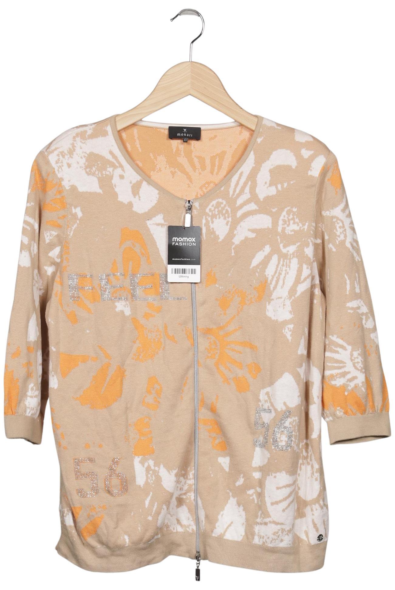 

monari Damen Strickjacke, beige, Gr. 44