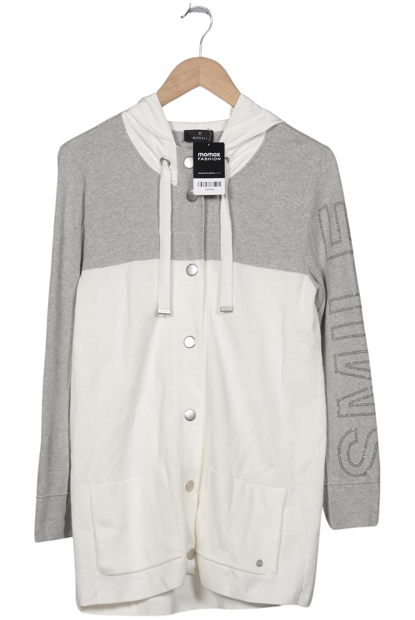 

monari Damen Strickjacke, weiß, Gr. 38