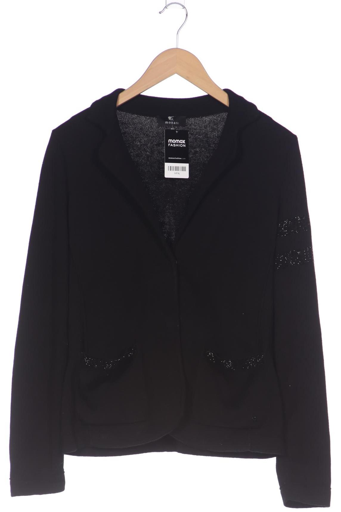 

monari Damen Strickjacke, schwarz, Gr. 38