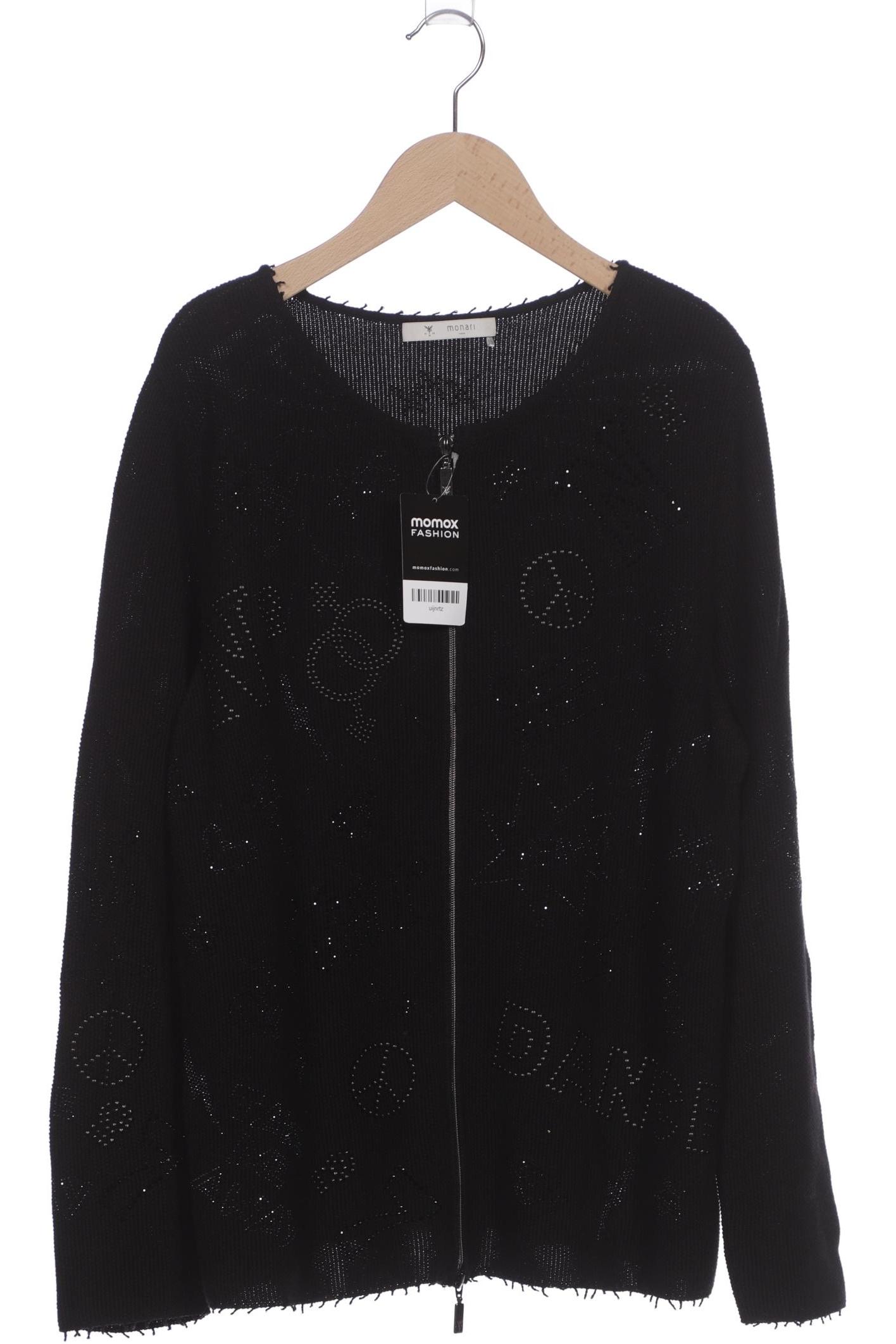 

monari Damen Strickjacke, schwarz, Gr. 44