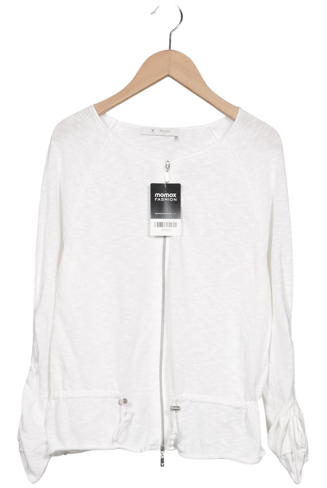 

monari Damen Strickjacke, weiß, Gr. 38