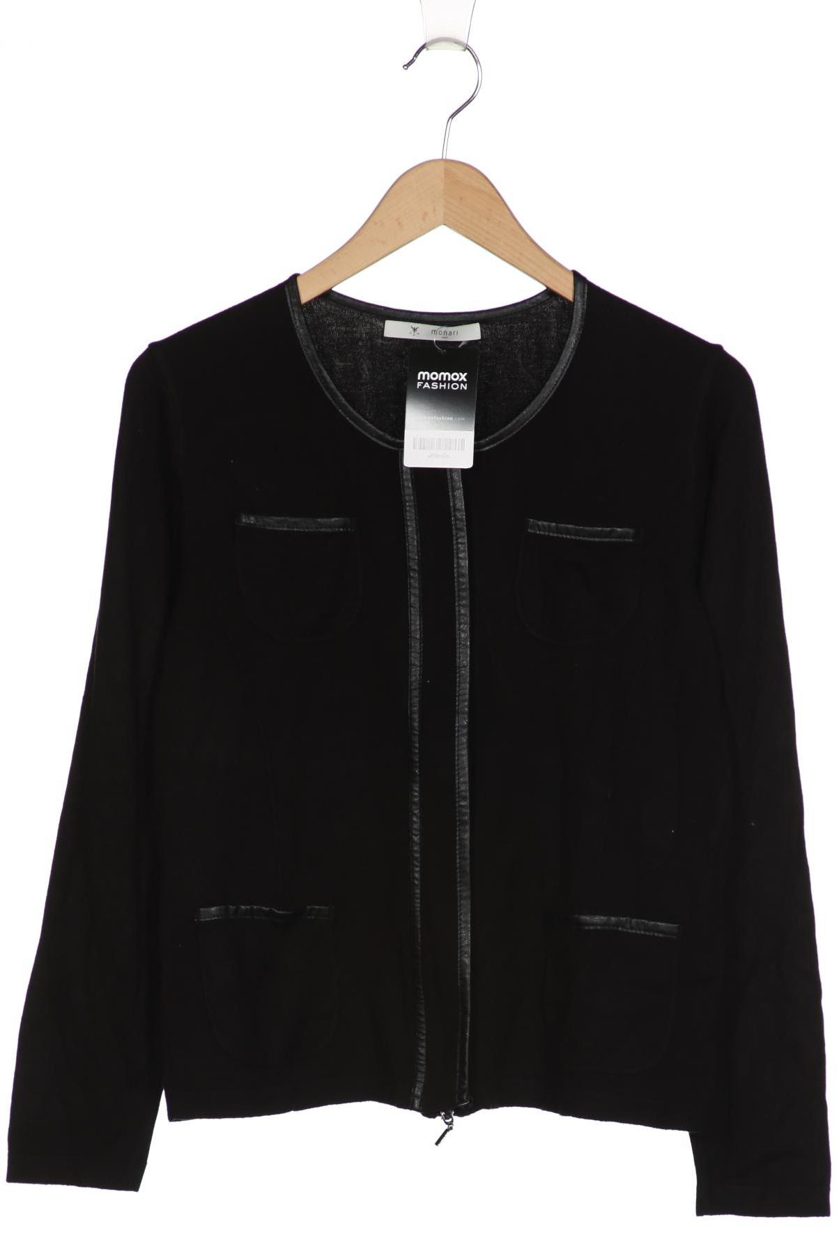 

monari Damen Strickjacke, schwarz, Gr. 38