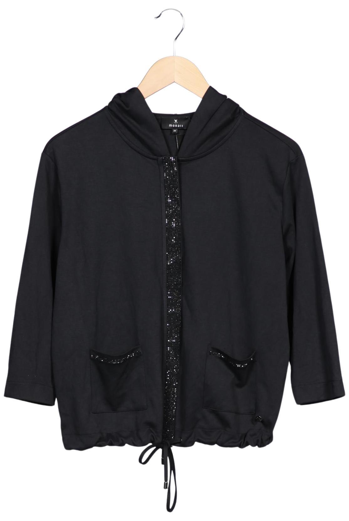 

monari Damen Strickjacke, schwarz, Gr. 38