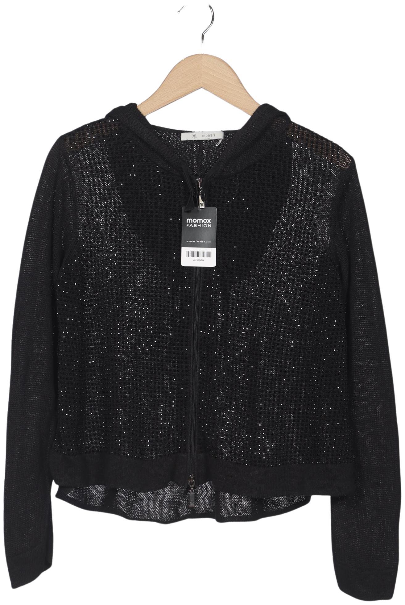 

monari Damen Strickjacke, schwarz, Gr. 38