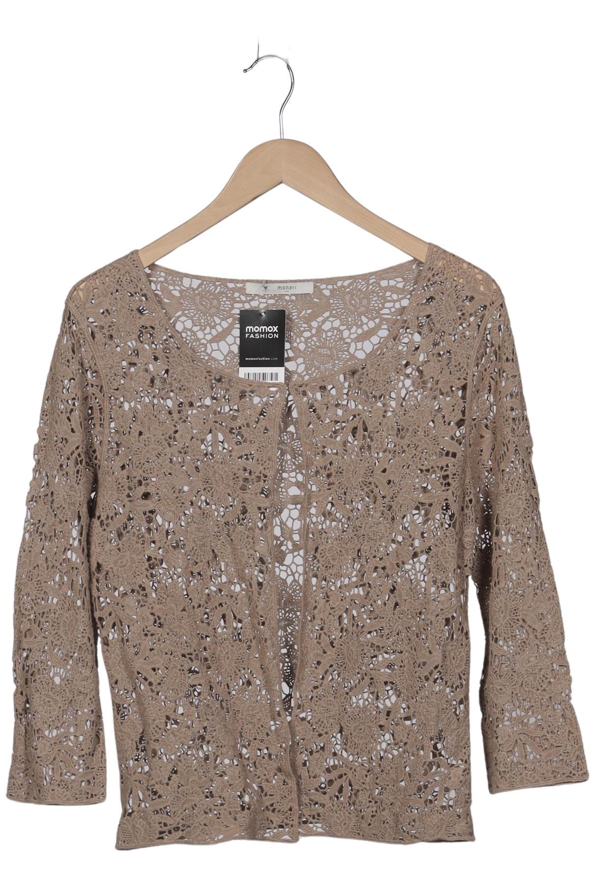 

monari Damen Strickjacke, beige, Gr. 36