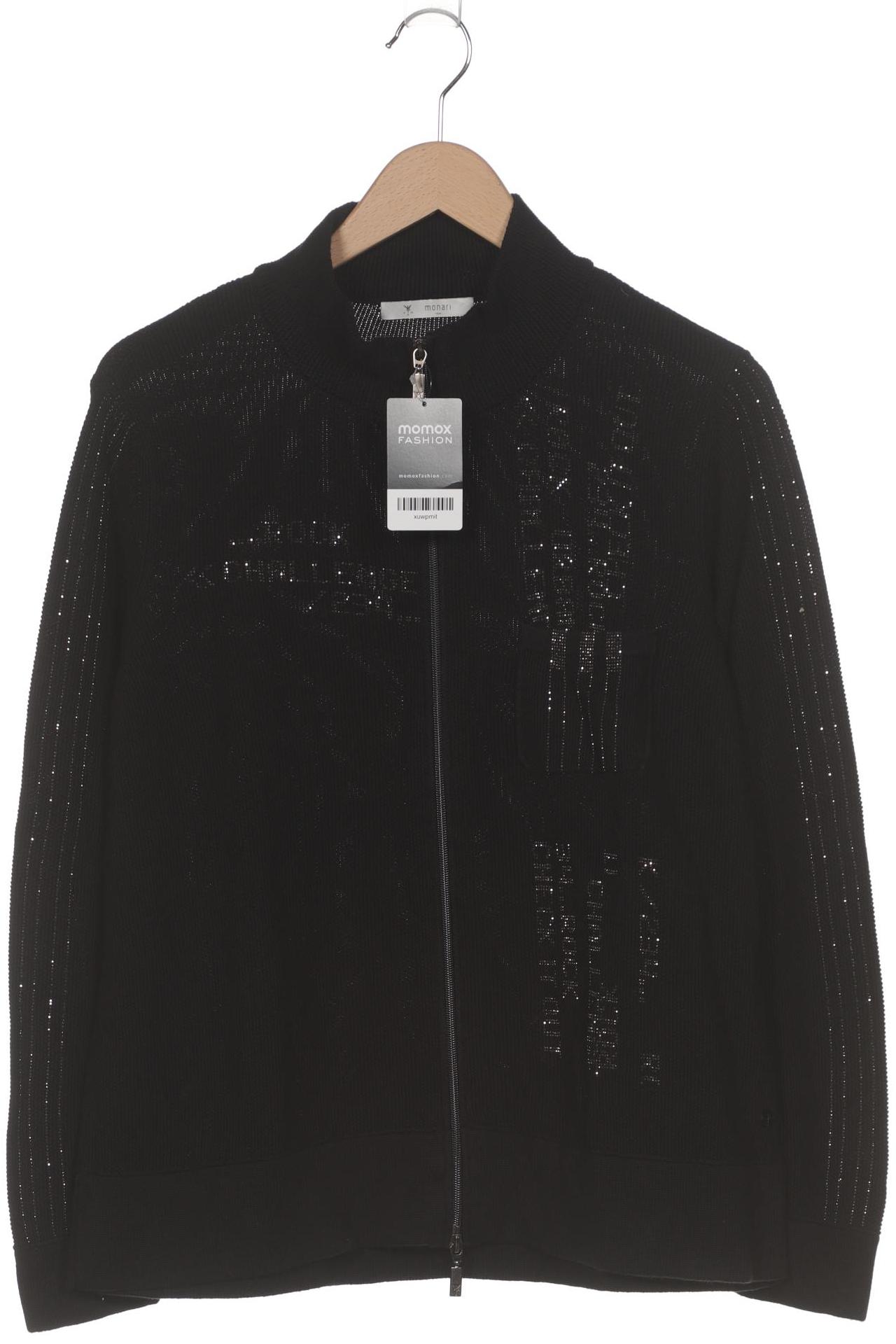 

monari Damen Strickjacke, schwarz, Gr. 44