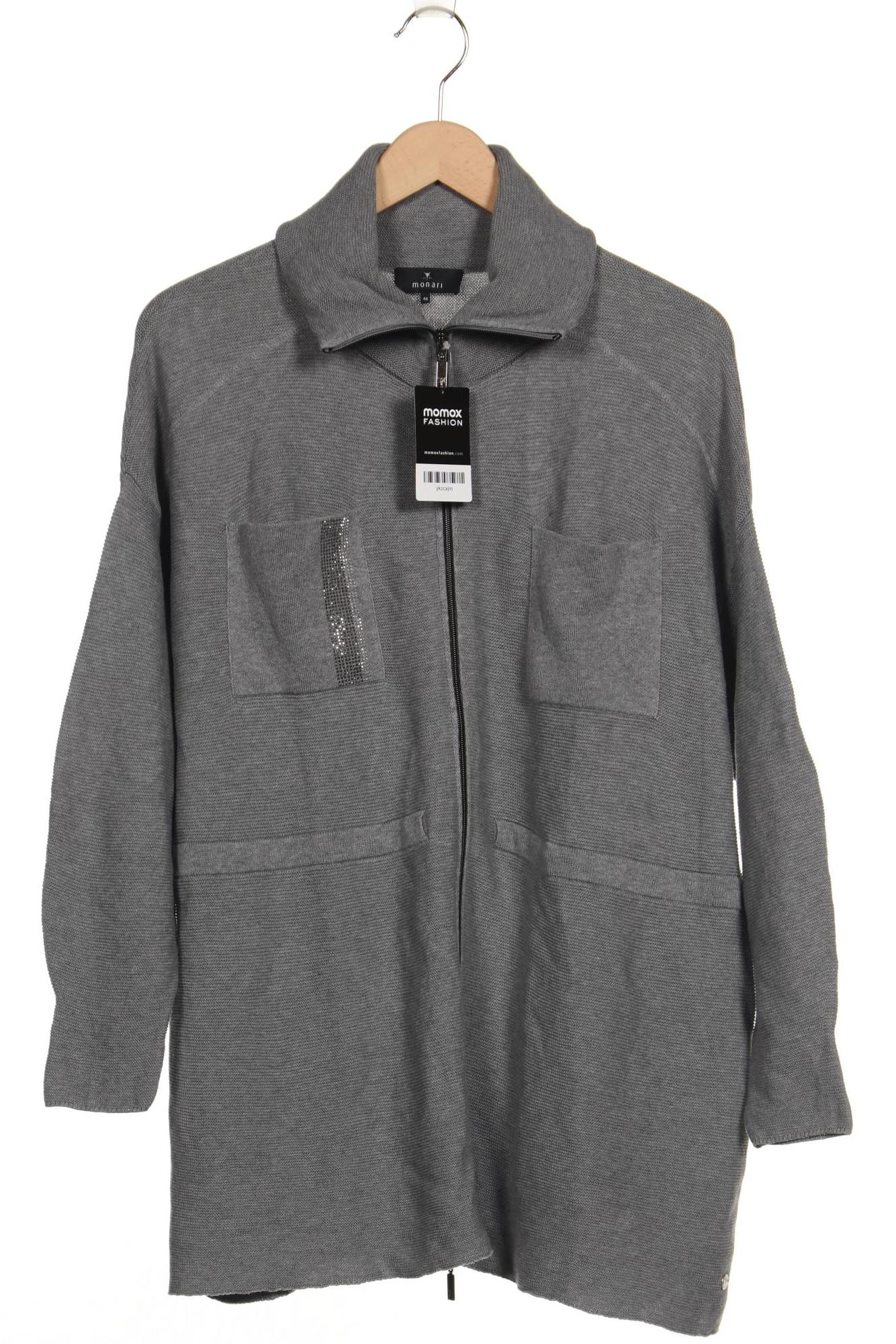 

monari Damen Strickjacke, grau, Gr. 46