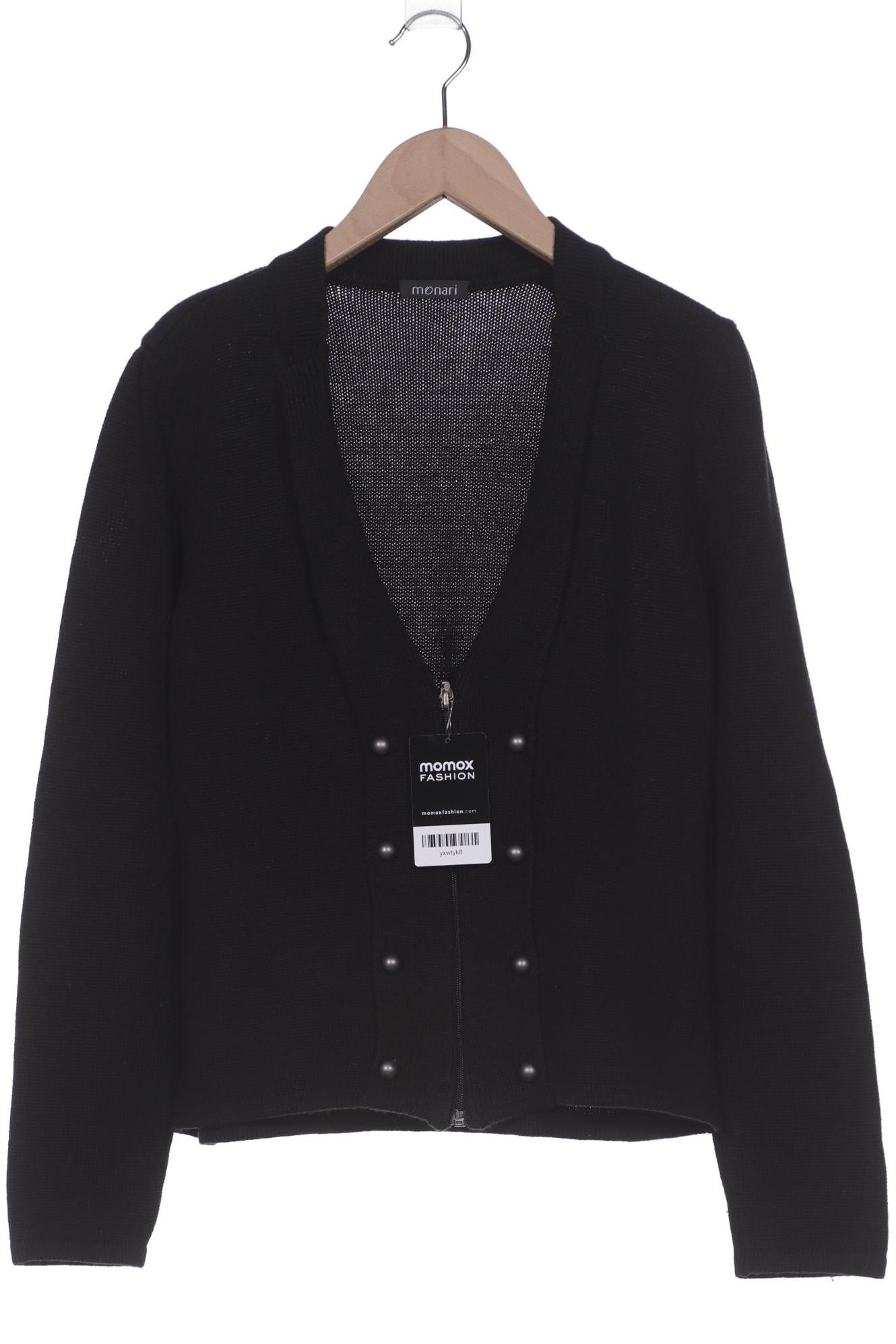 

monari Damen Strickjacke, schwarz, Gr. 38