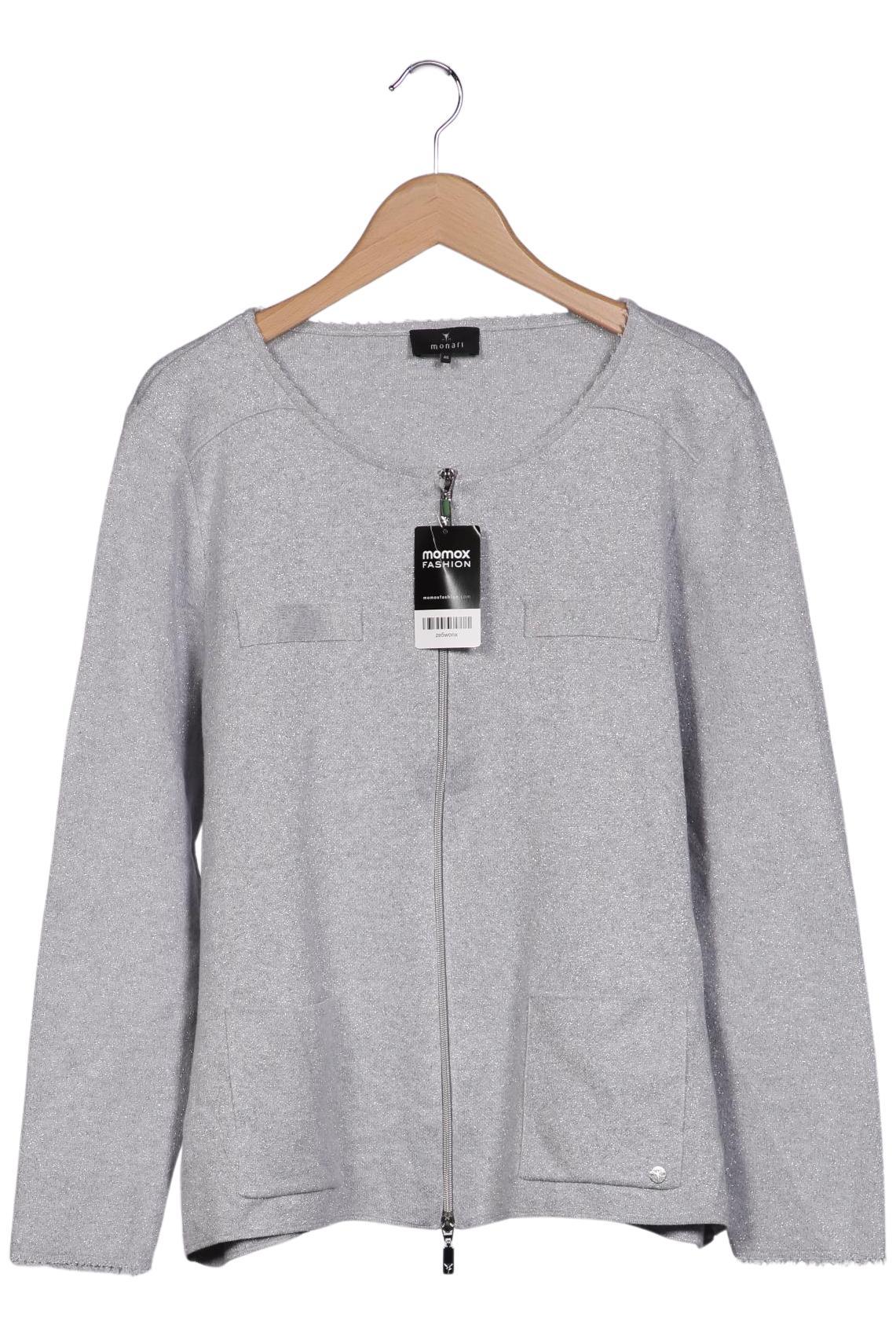 

monari Damen Strickjacke, grau, Gr. 46