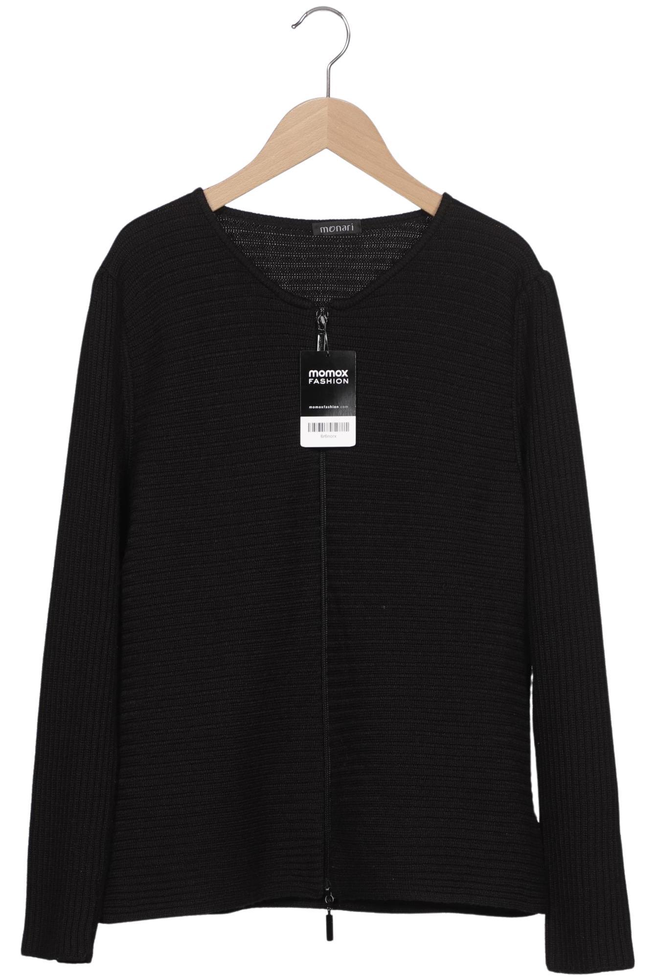 

monari Damen Strickjacke, schwarz, Gr. 46