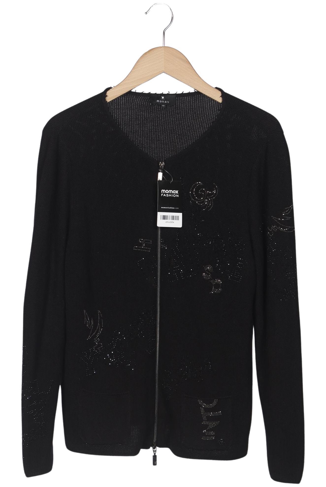 

monari Damen Strickjacke, schwarz, Gr. 42