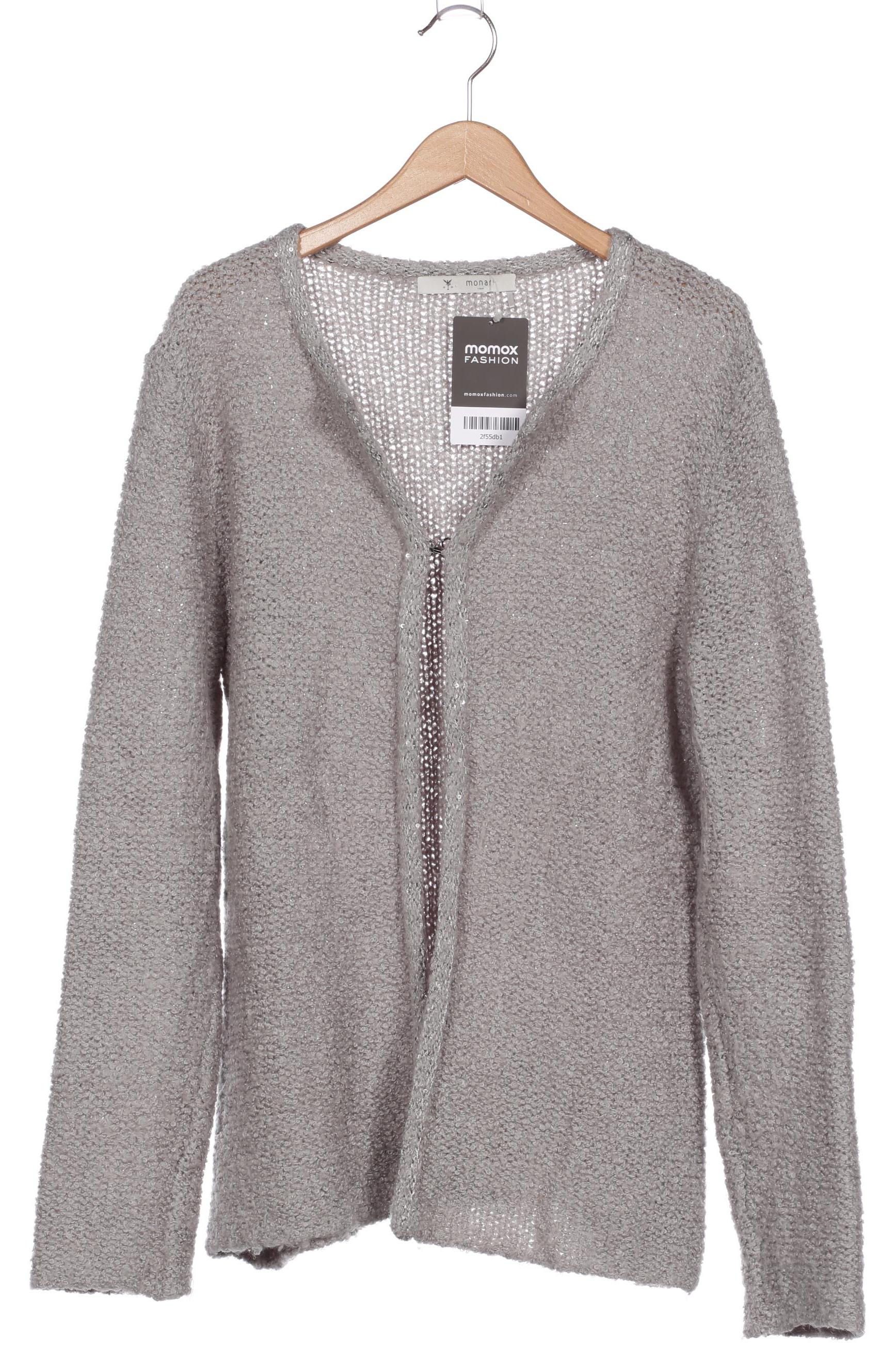 

monari Damen Strickjacke, silber, Gr. 42