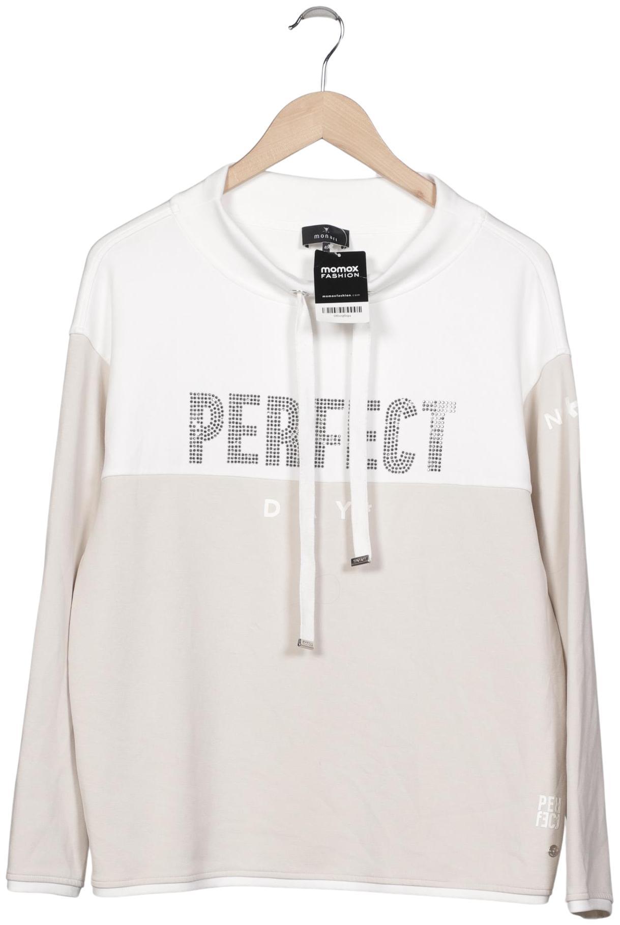 

monari Damen Sweatshirt, cremeweiß, Gr. 40