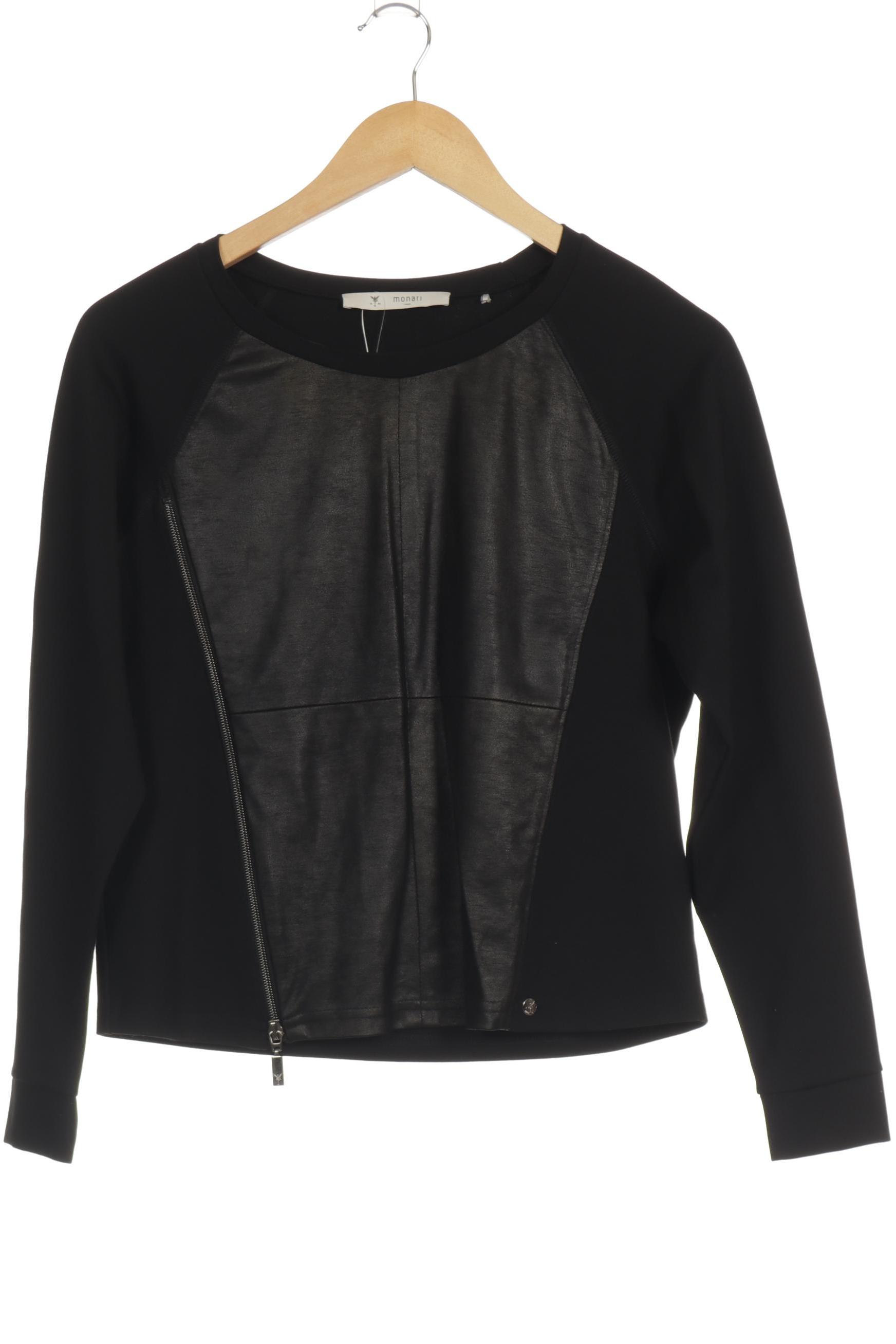 

monari Damen Sweatshirt, schwarz, Gr. 38