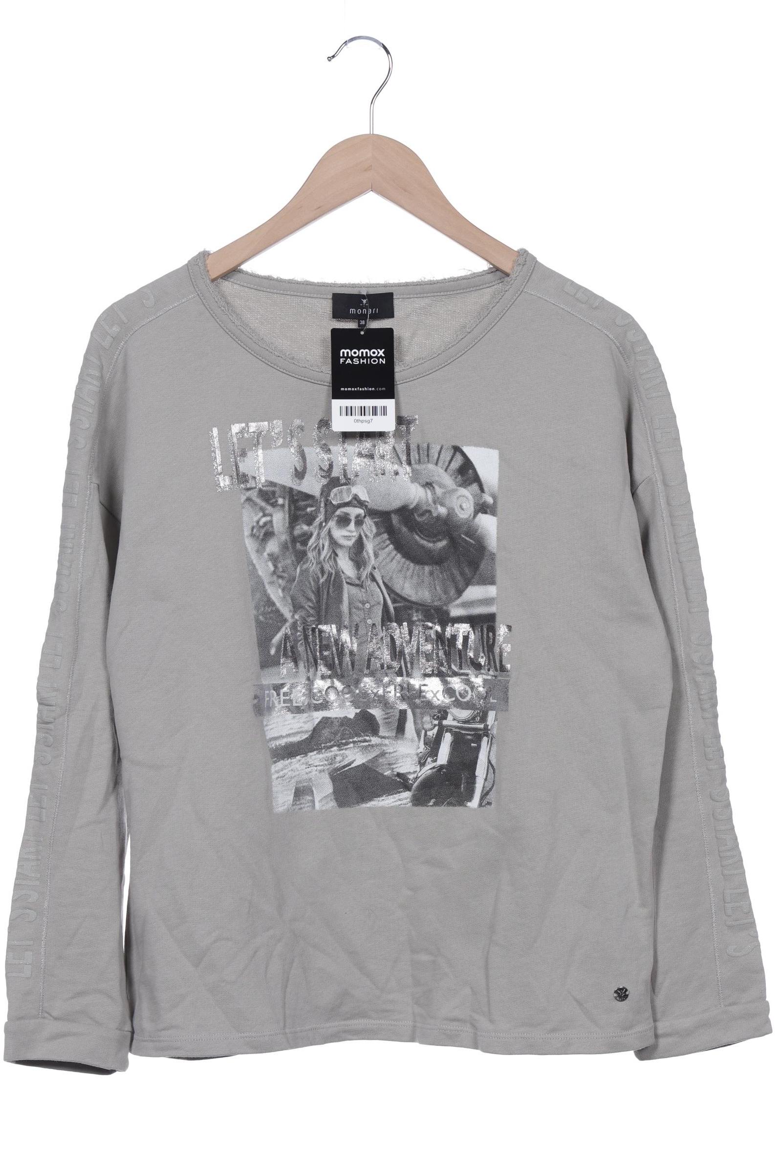 

monari Damen Sweatshirt, grau, Gr. 38