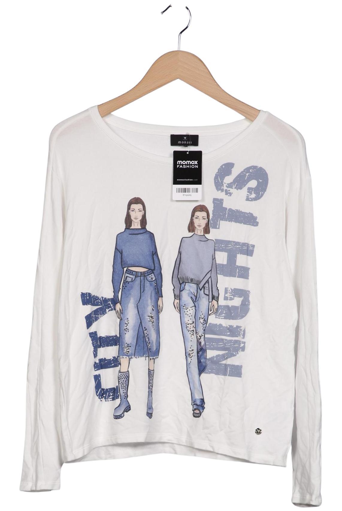 

monari Damen Sweatshirt, weiß, Gr. 38