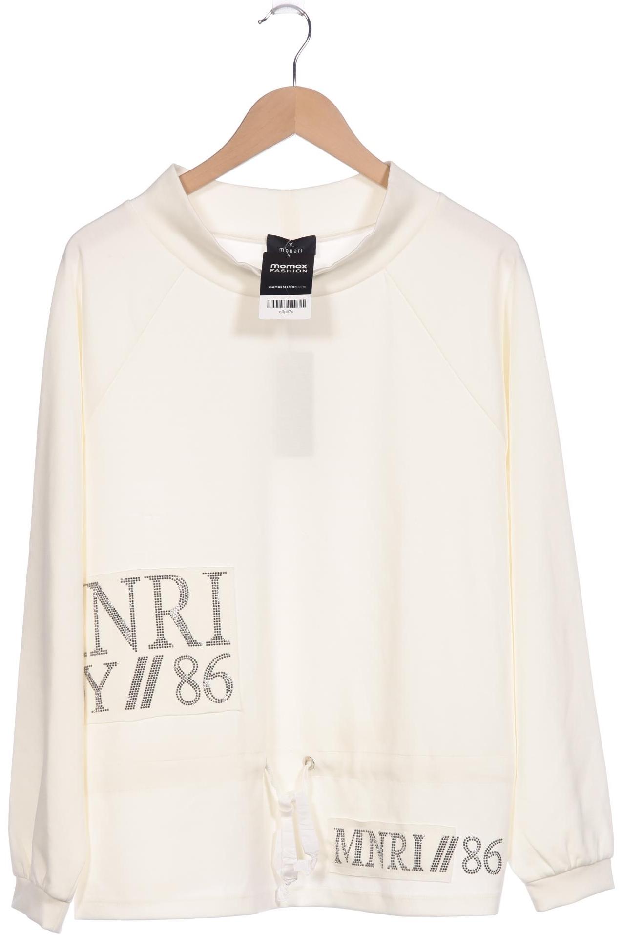 

monari Damen Sweatshirt, cremeweiß, Gr. 42