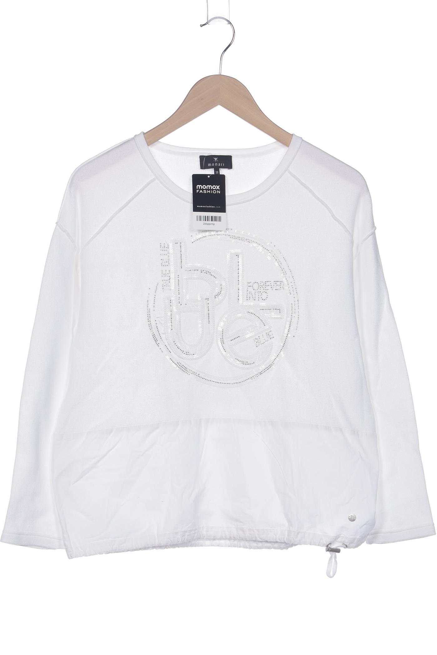 

monari Damen Sweatshirt, weiß, Gr. 38