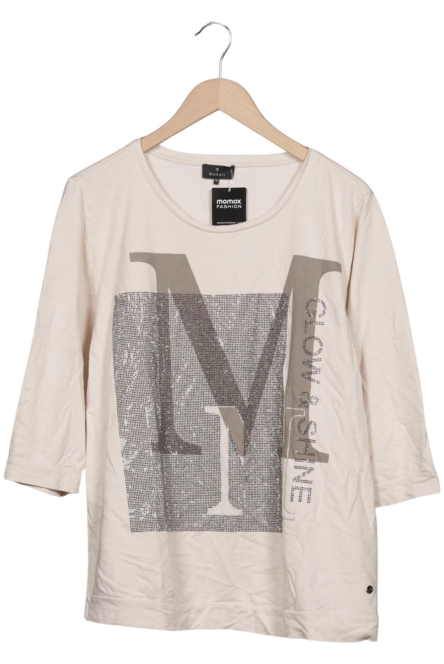 

monari Damen Sweatshirt, beige, Gr. 46