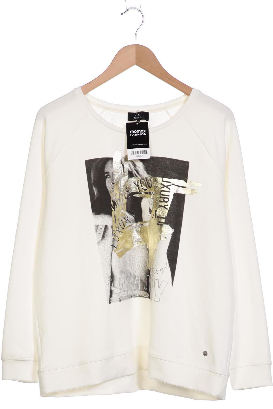 

monari Damen Sweatshirt, weiß, Gr. 42