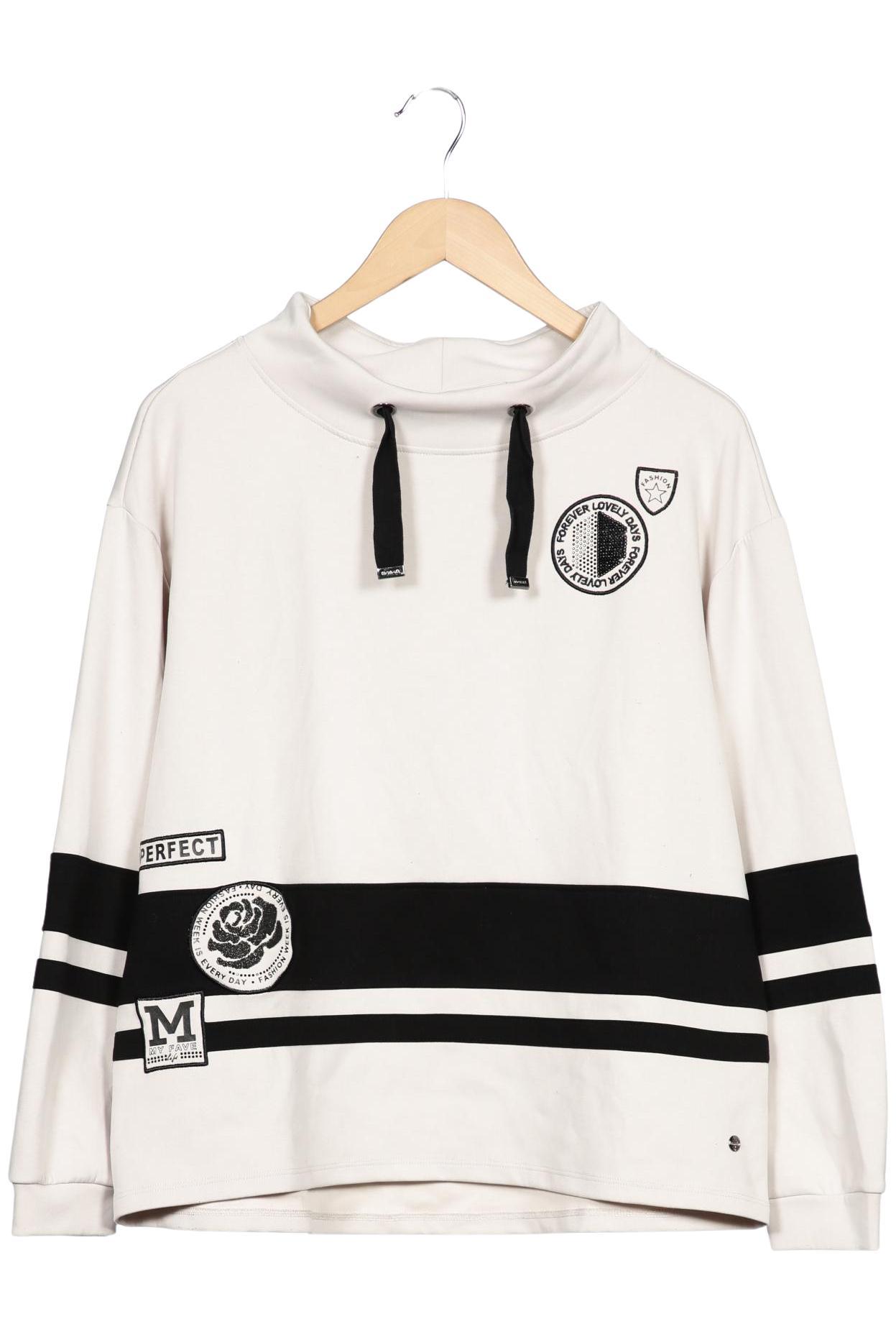 

monari Damen Sweatshirt, cremeweiß, Gr. 40