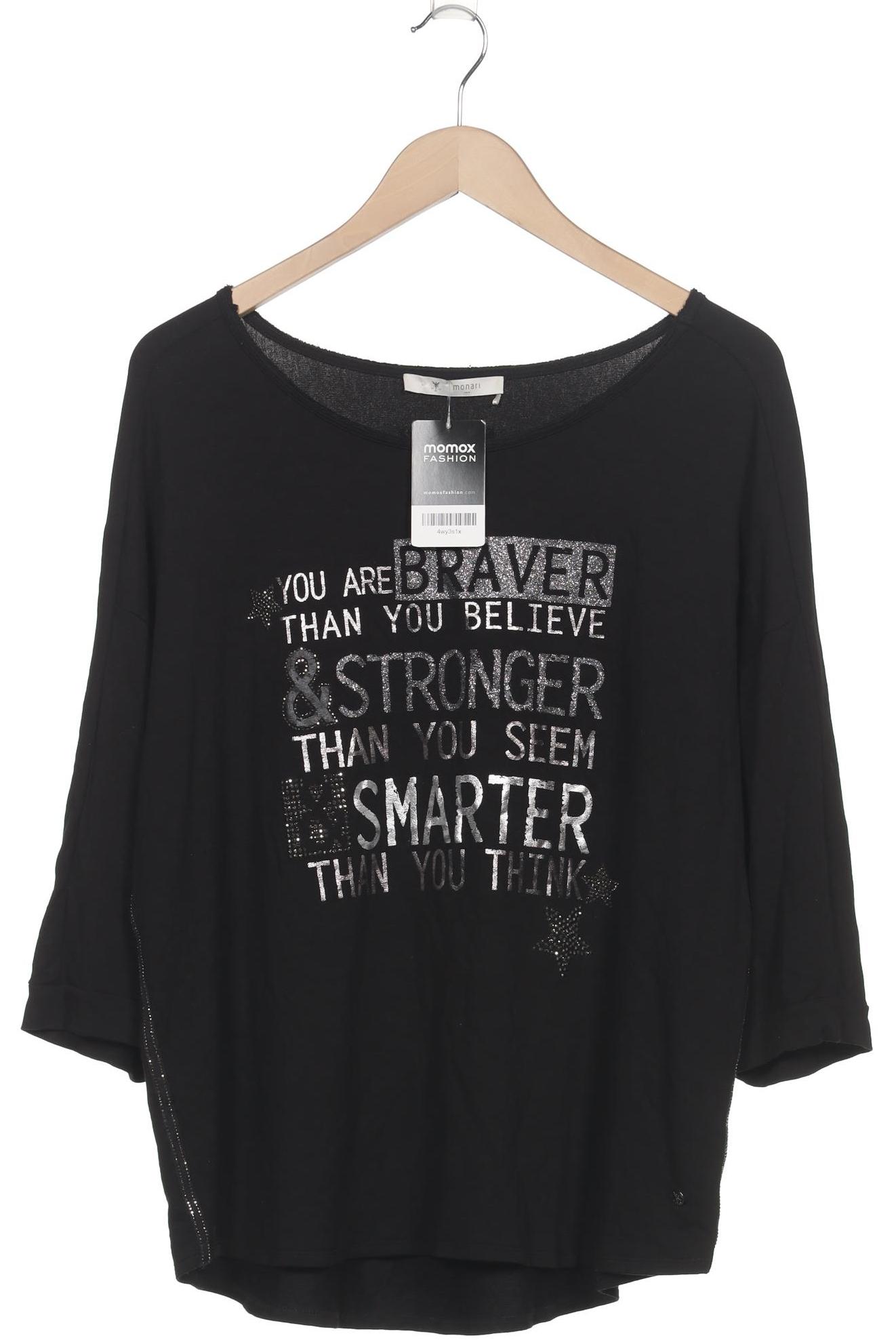 

monari Damen Sweatshirt, schwarz, Gr. 44