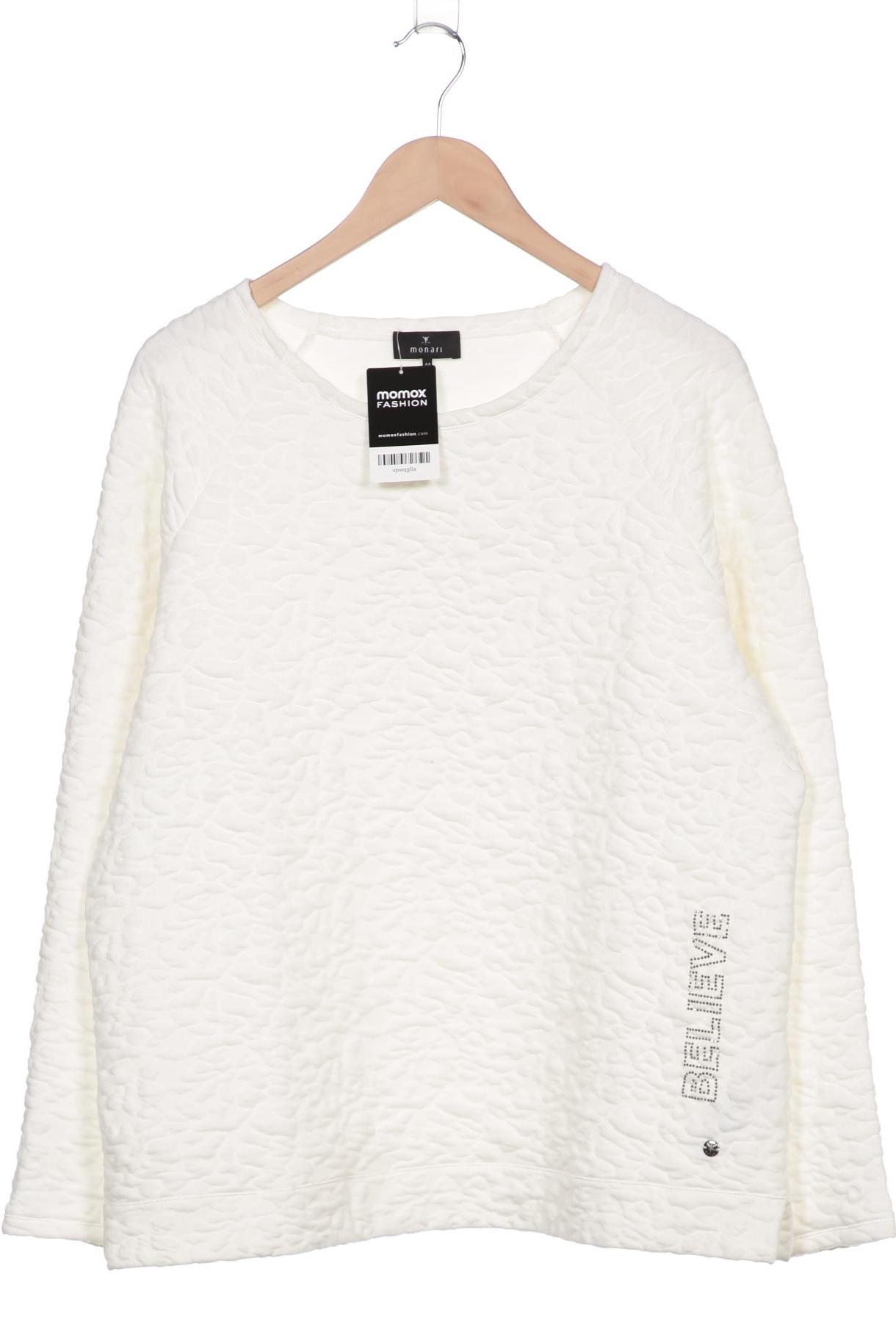 

monari Damen Sweatshirt, weiß, Gr. 44