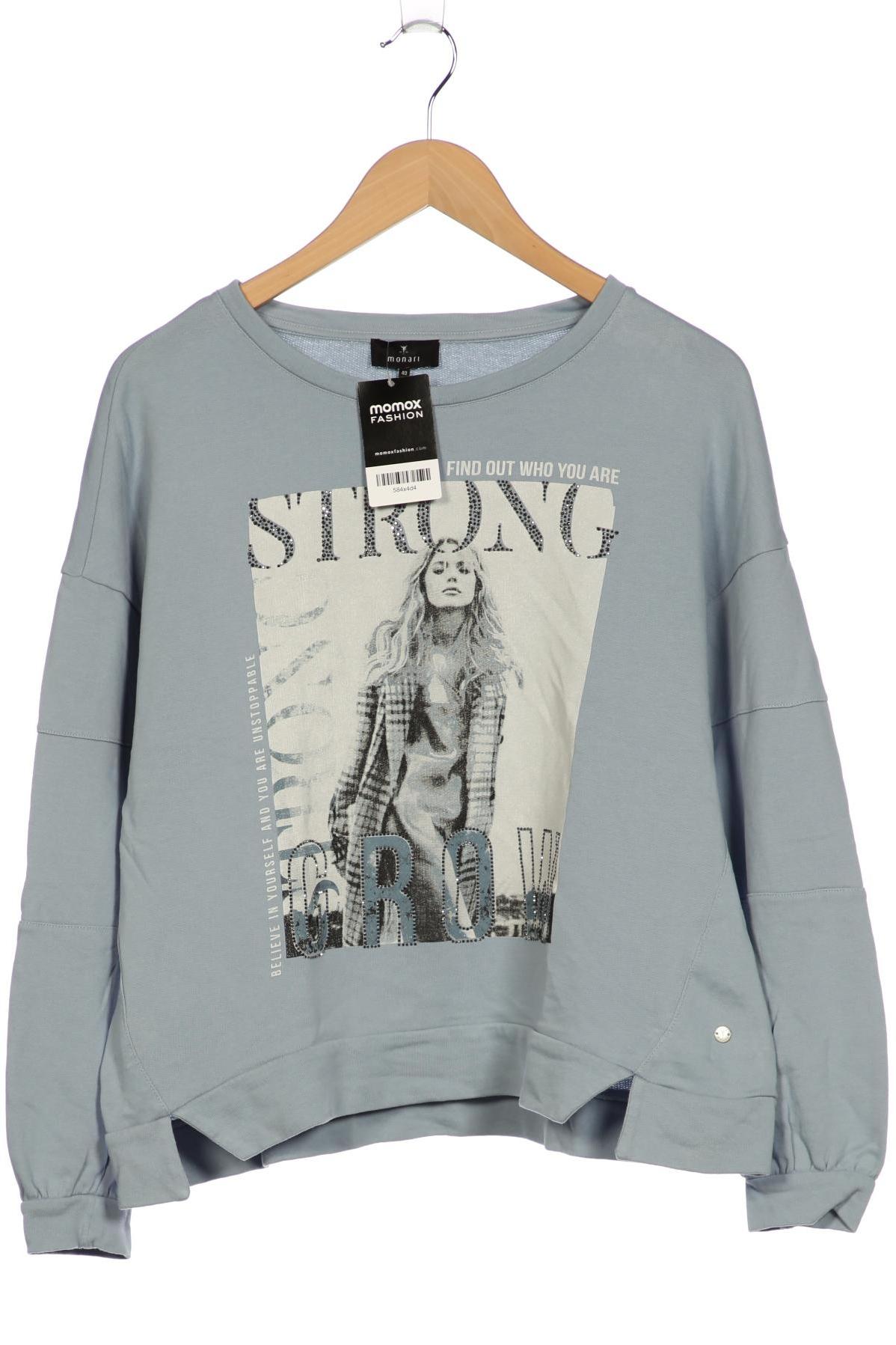 

monari Damen Sweatshirt, hellblau, Gr. 40