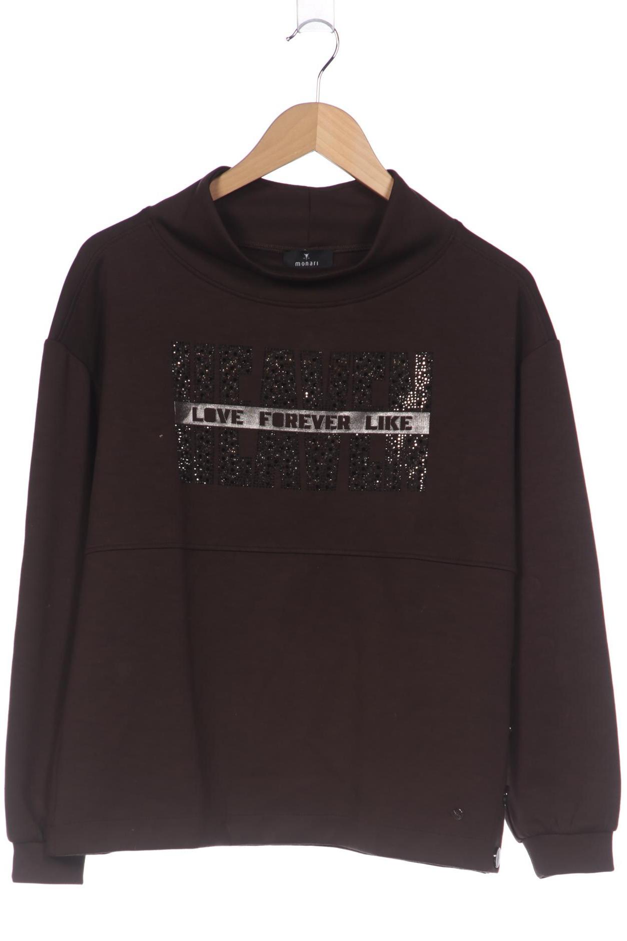

monari Damen Sweatshirt, braun, Gr. 36