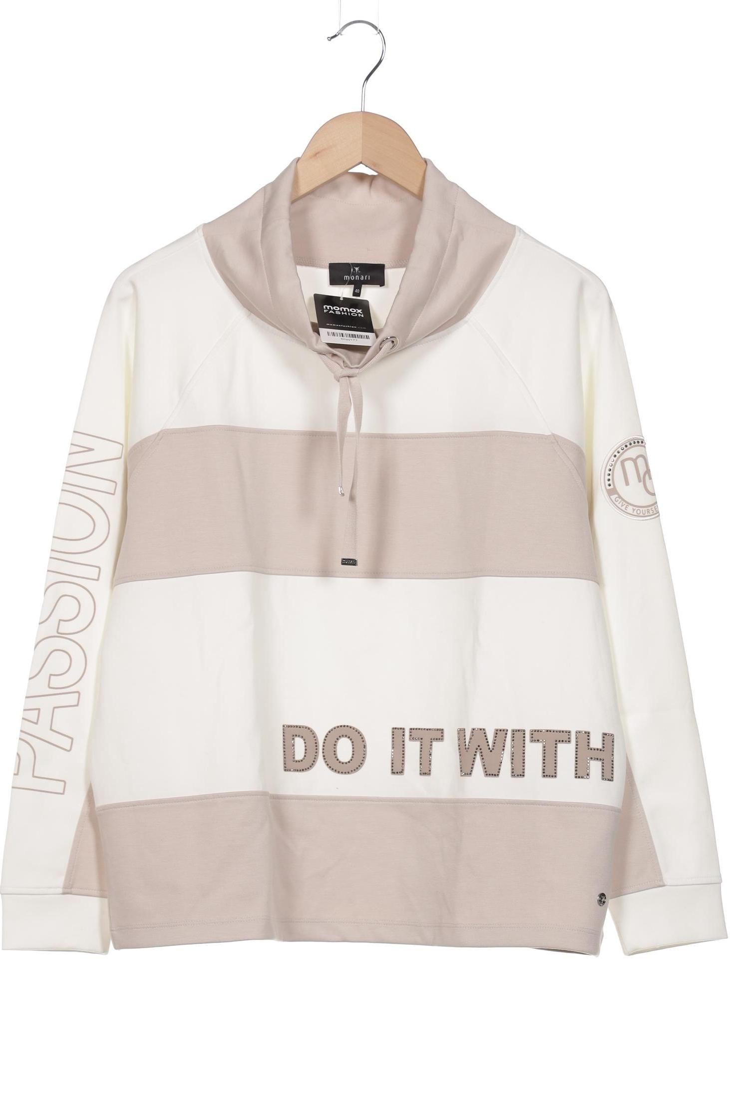 

monari Damen Sweatshirt, weiß, Gr. 40