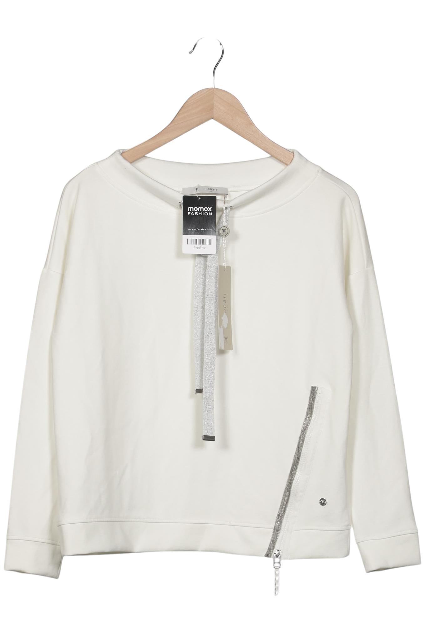 

monari Damen Sweatshirt, weiß, Gr. 36