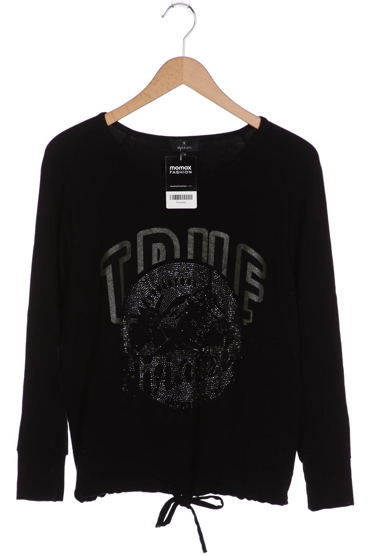 

monari Damen Sweatshirt, schwarz, Gr. 38