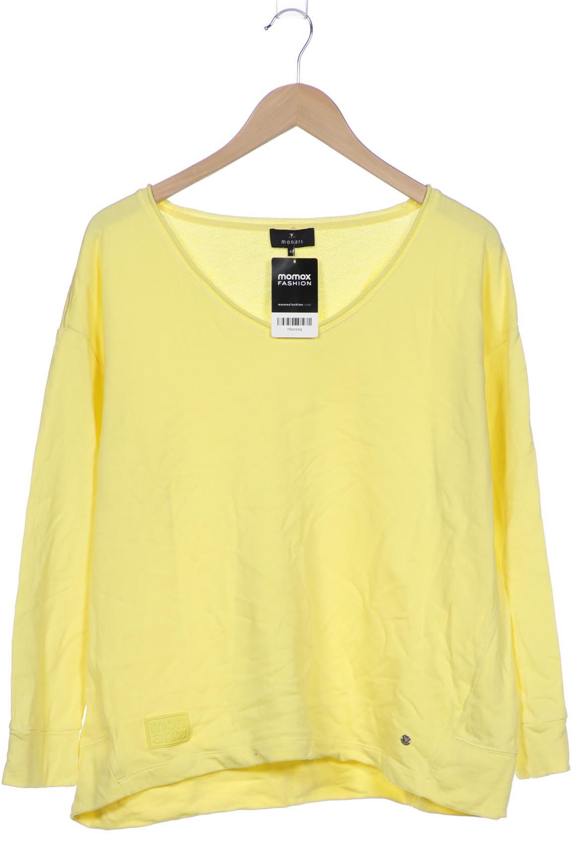

monari Damen Sweatshirt, gelb, Gr. 42