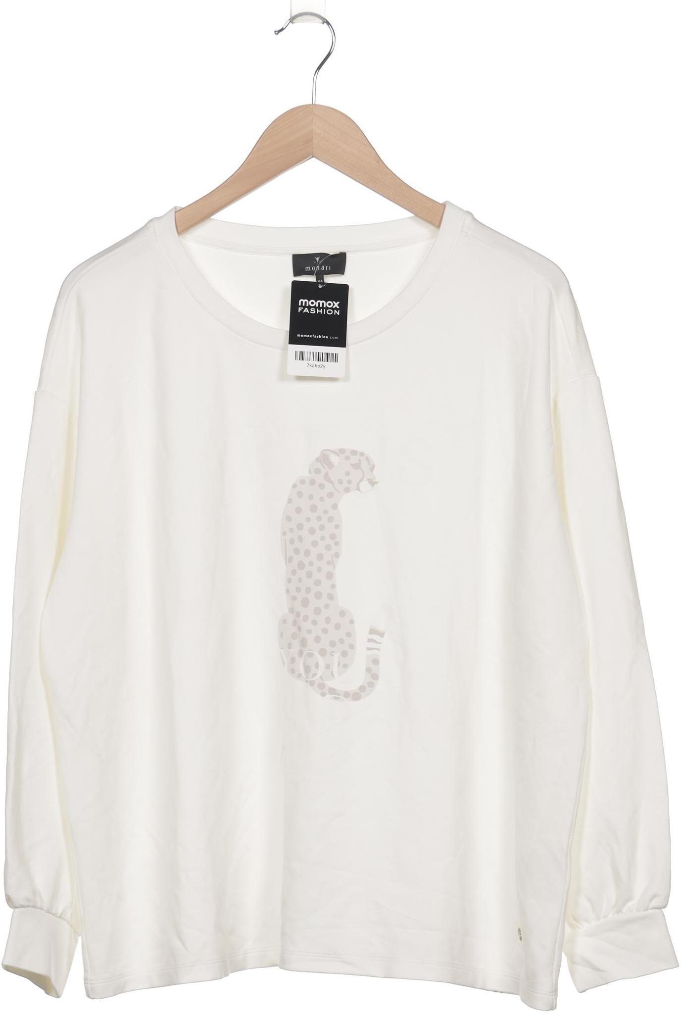 

monari Damen Sweatshirt, cremeweiß, Gr. 44