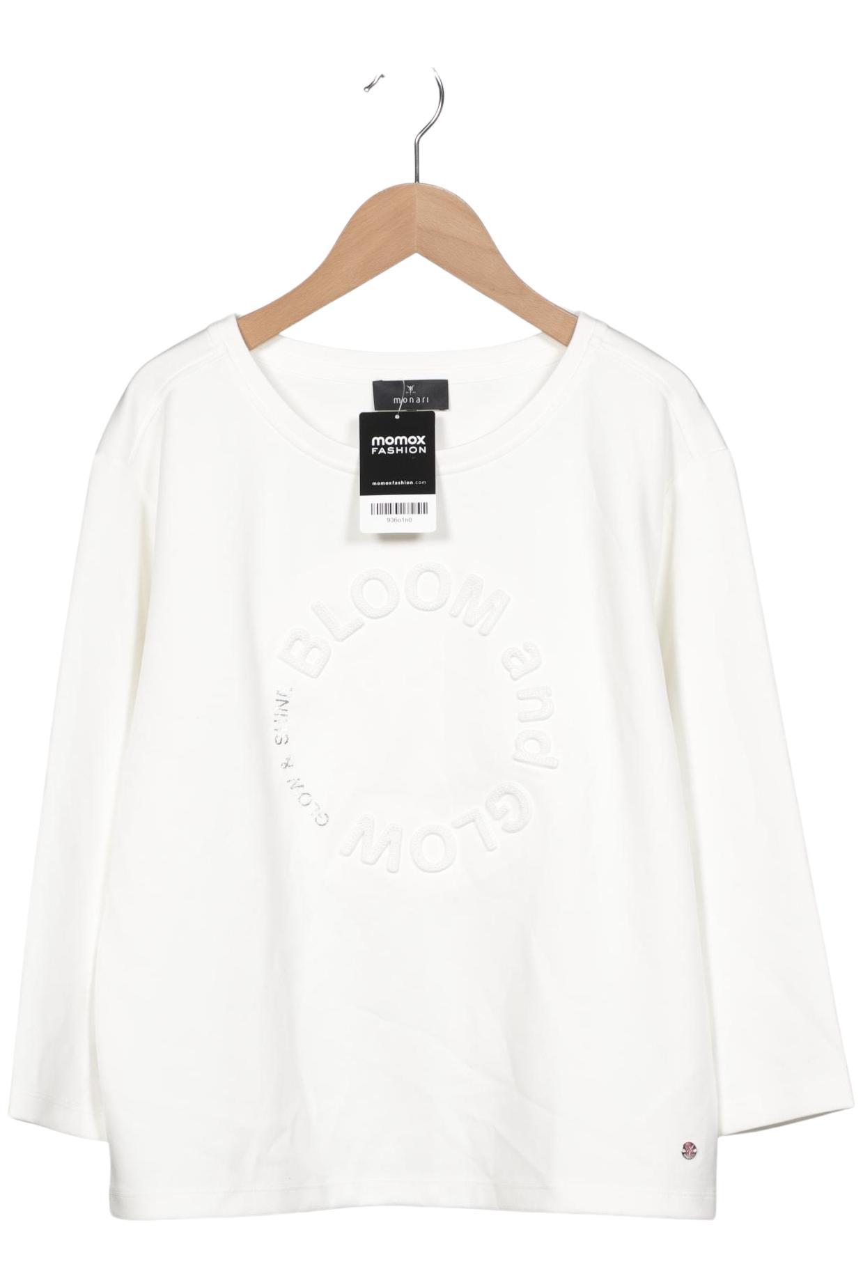 

monari Damen Sweatshirt, weiß, Gr. 36