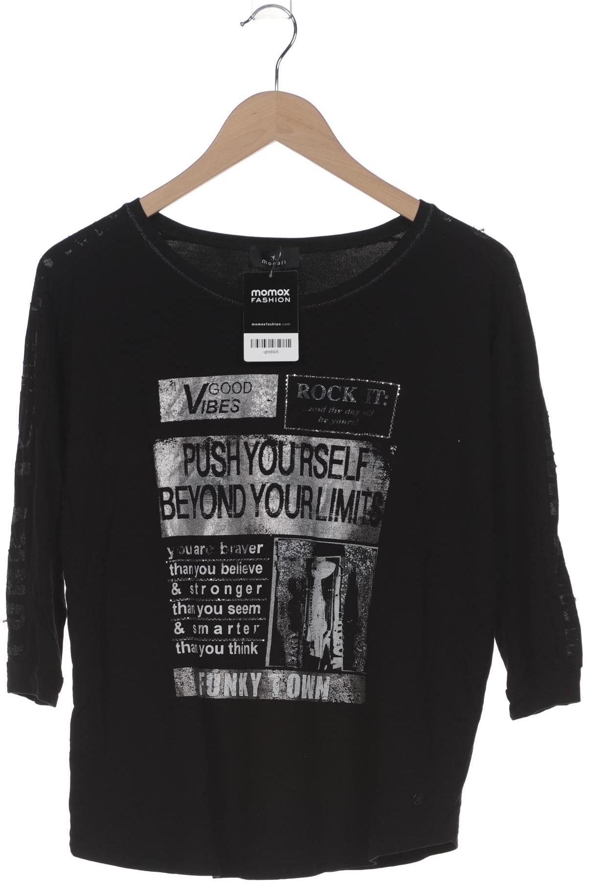 

monari Damen Sweatshirt, schwarz, Gr. 38