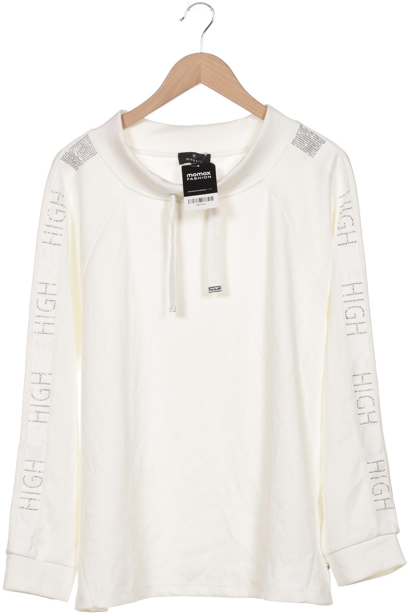 

monari Damen Sweatshirt, cremeweiß, Gr. 46