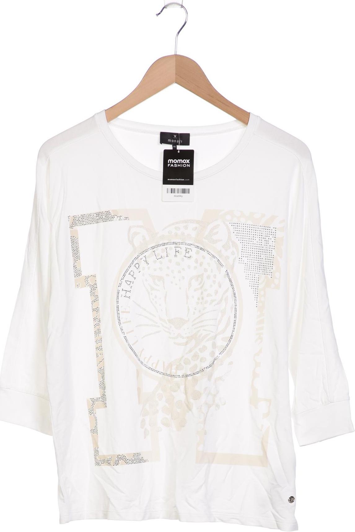 

monari Damen Sweatshirt, weiß, Gr. 40