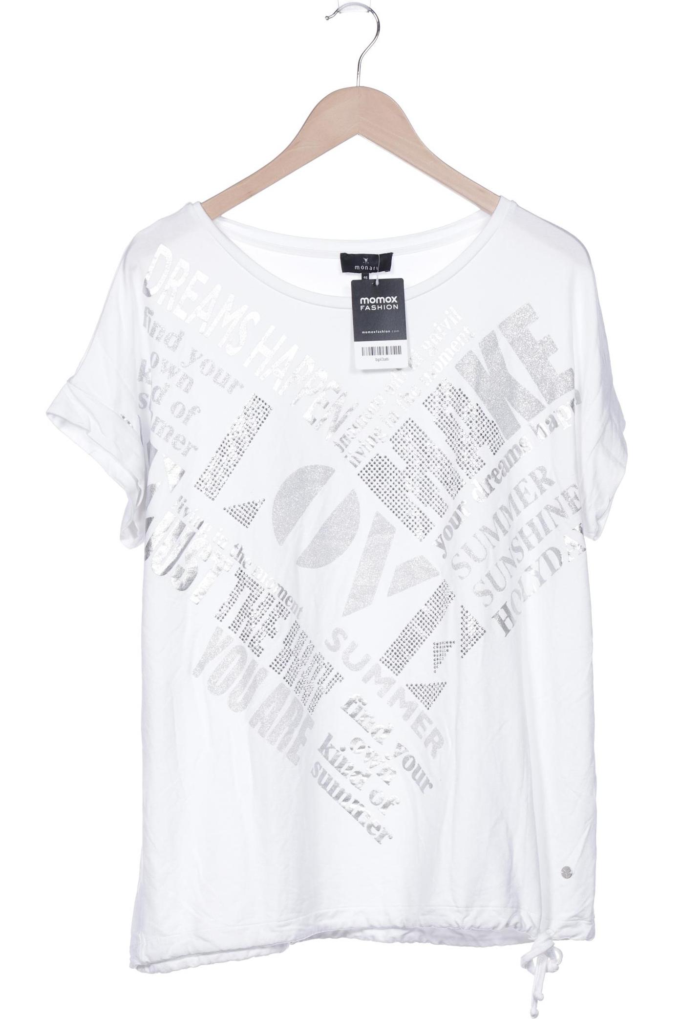 

monari Damen Sweatshirt, weiß, Gr. 46