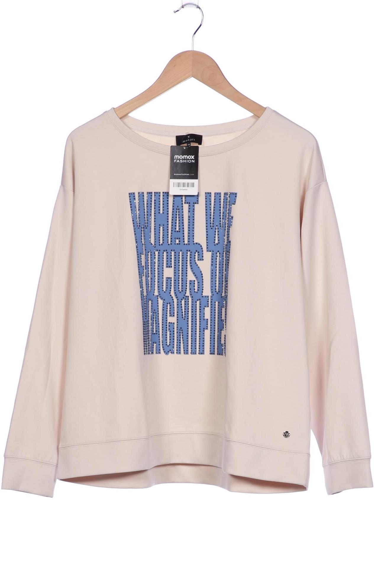 

monari Damen Sweatshirt, cremeweiß, Gr. 44