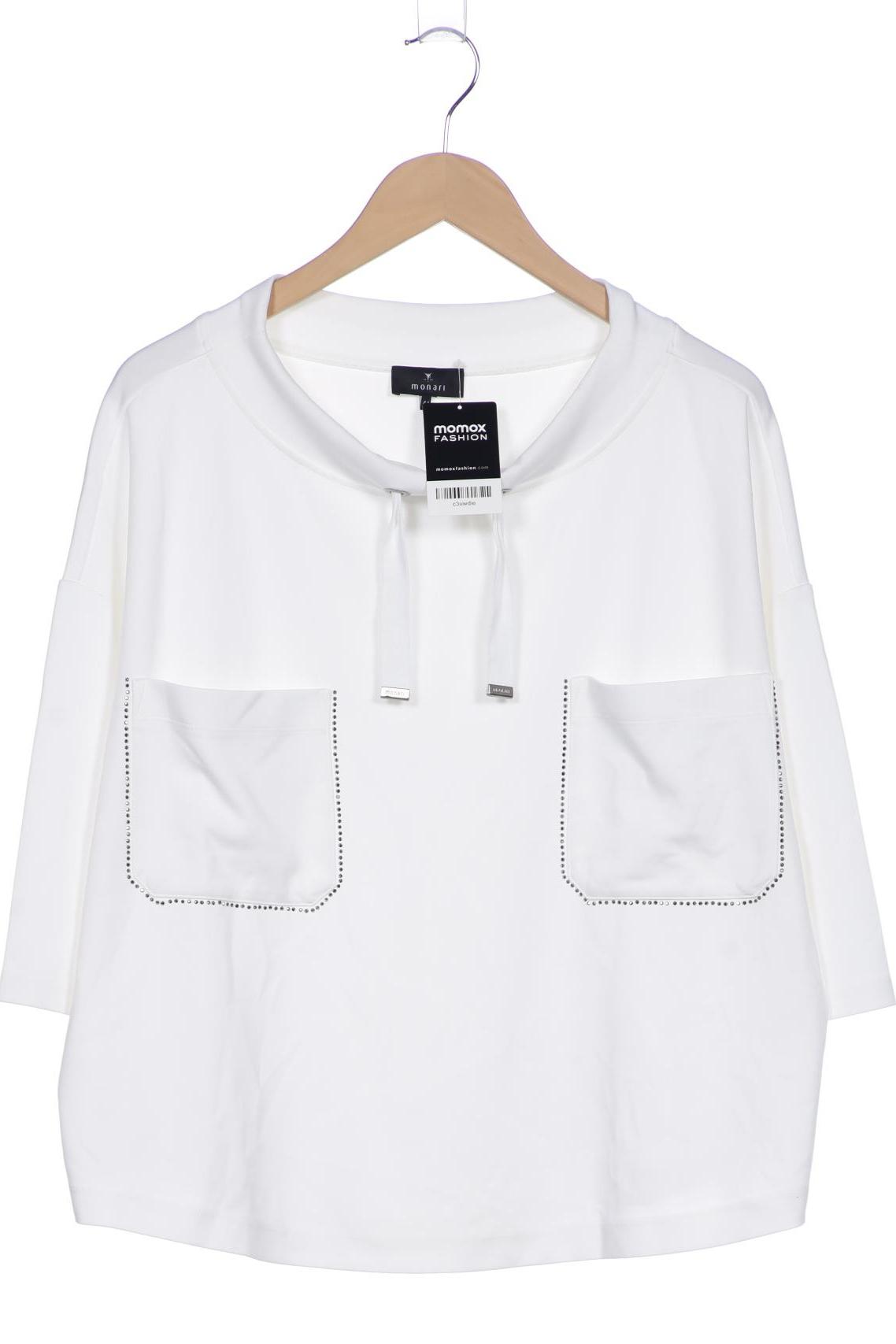 

monari Damen Sweatshirt, weiß, Gr. 44