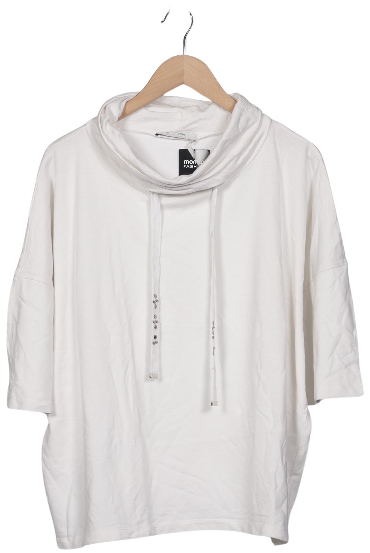 

monari Damen Sweatshirt, weiß, Gr. 48
