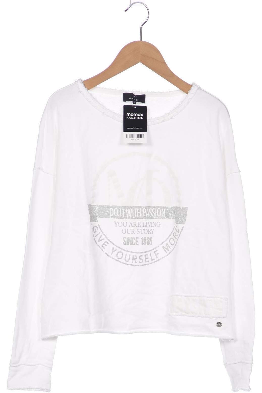 

monari Damen Sweatshirt, weiß, Gr. 36