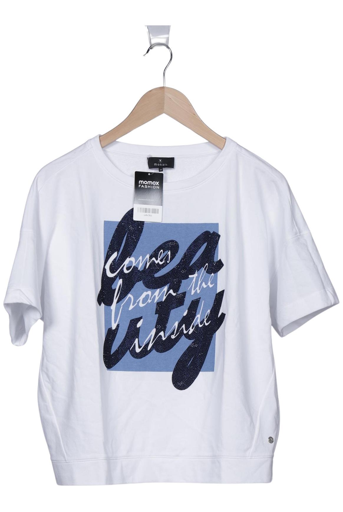 

monari Damen Sweatshirt, weiß, Gr. 40