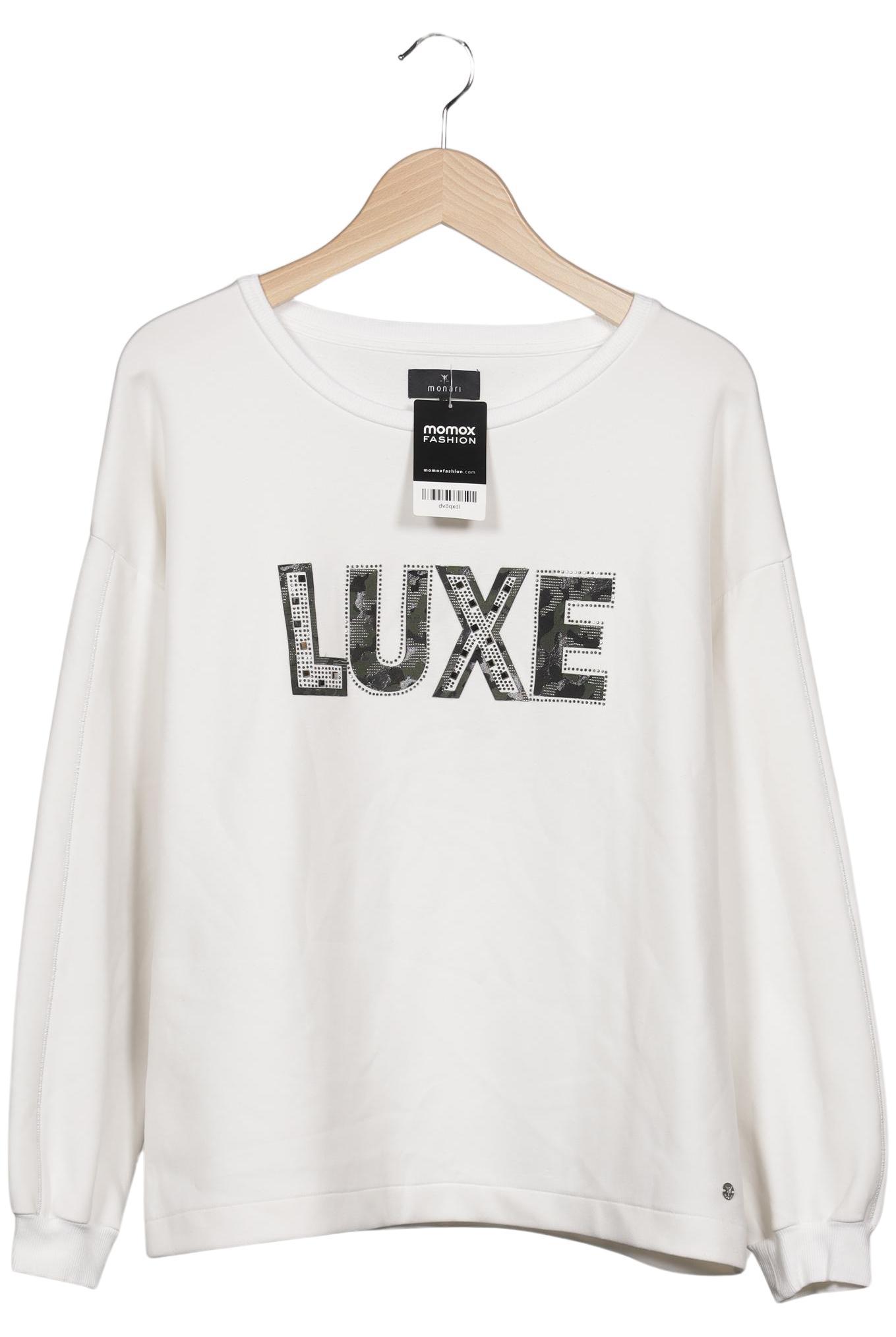 

monari Damen Sweatshirt, weiß, Gr. 42