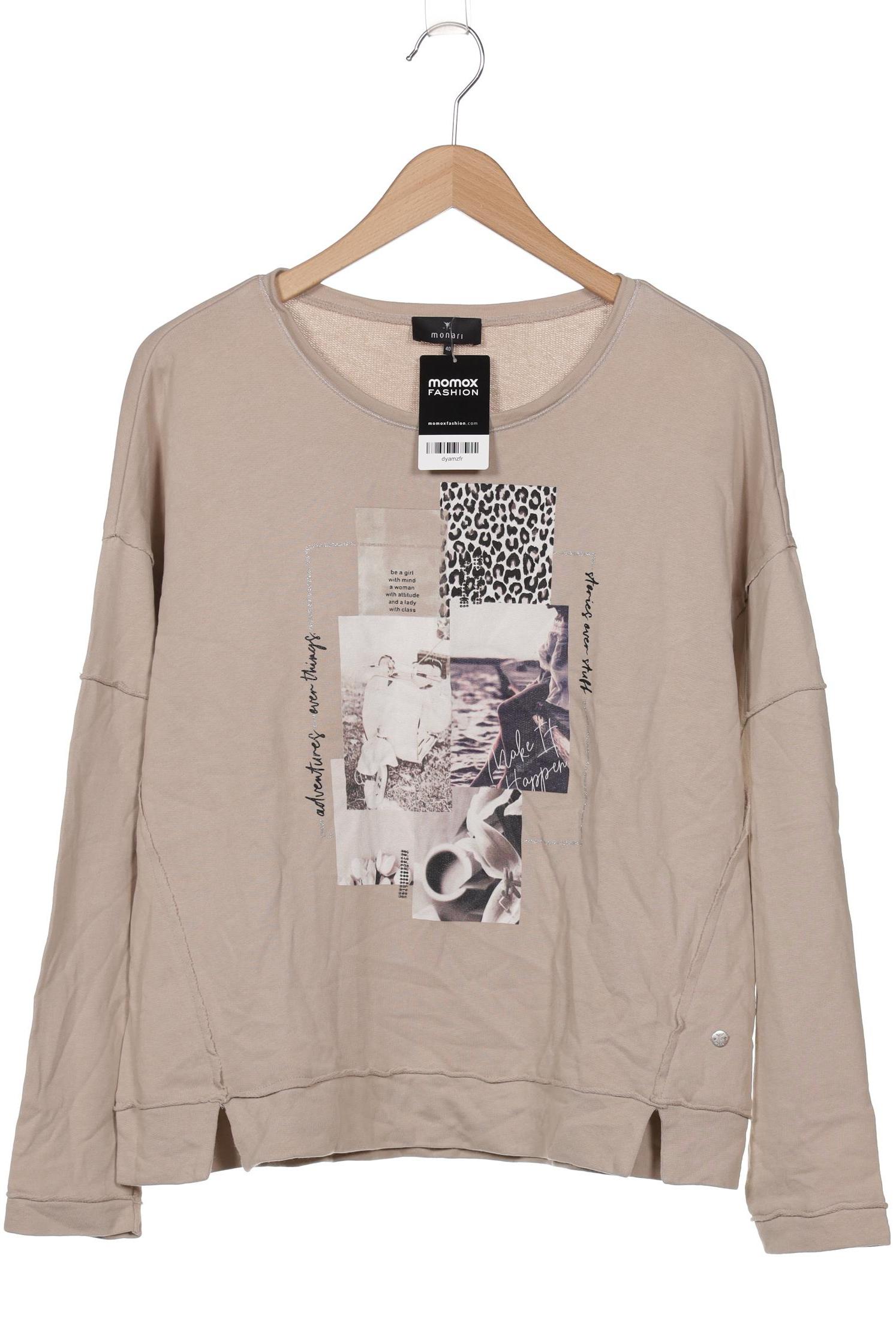 

monari Damen Sweatshirt, beige, Gr. 40