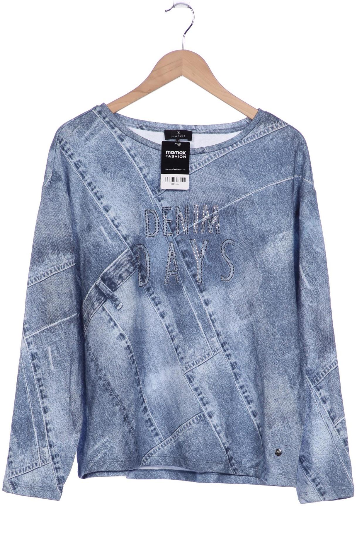 

monari Damen Sweatshirt, hellblau, Gr. 44
