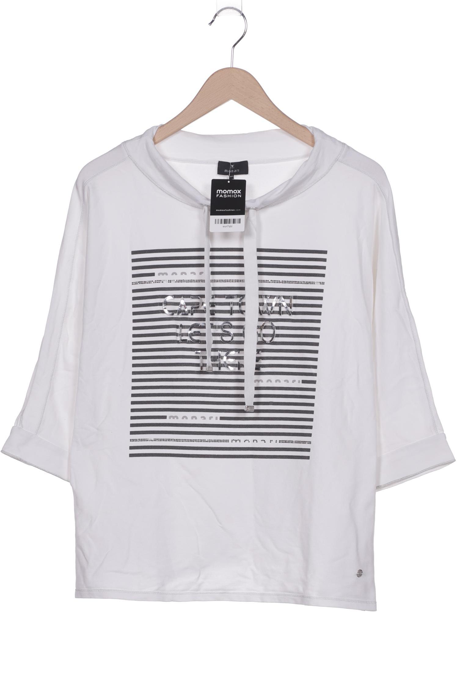 

monari Damen Sweatshirt, weiß, Gr. 44